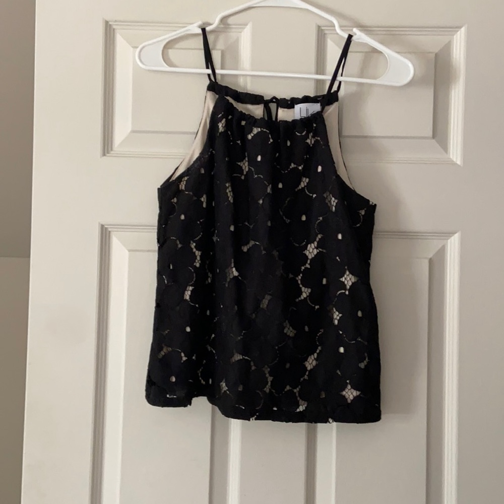 LIV Black Lace Tank Top